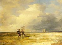 Achenbach, Andreas - Fishing Along the Shore